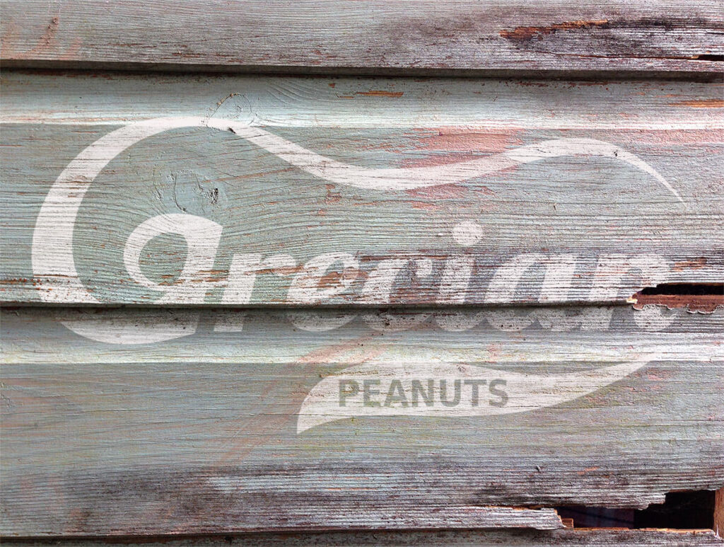 Grecian Peanuts logo displaced