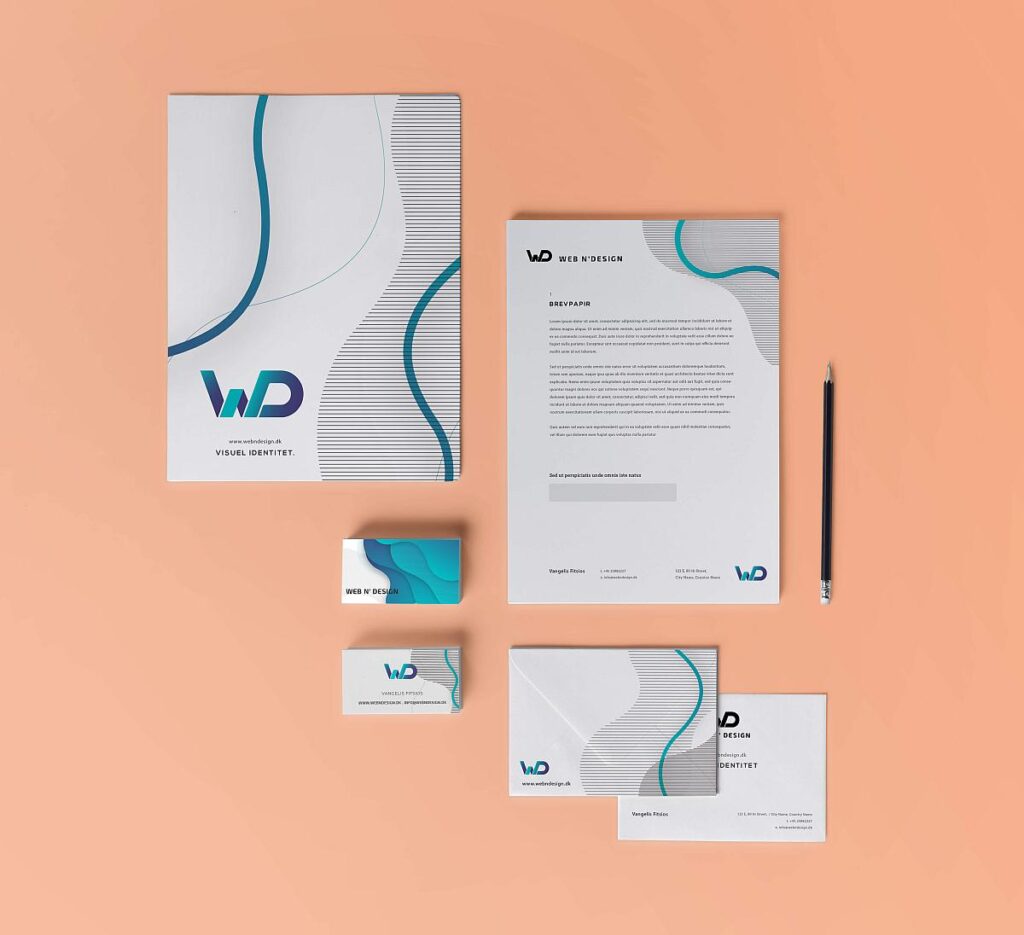 Web n' Design stationary mockup